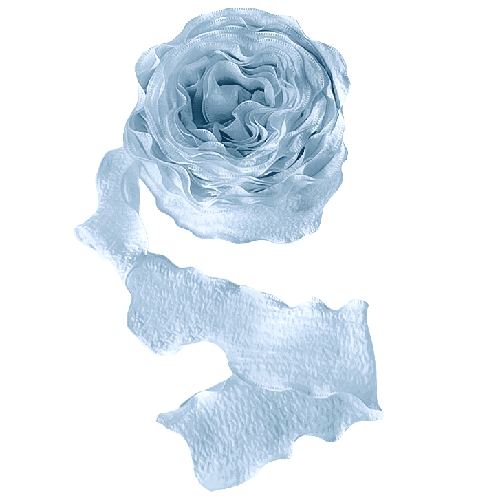 Лента тканевая, Нежная волна, Голубой